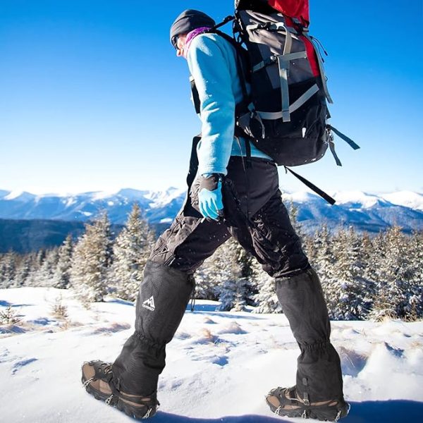 Gaiters for Hiking – Waterproof and Breathable Leg Gaiters for Women and Men Boots, Adjustable Lightweight Shoes Gaiters for Hunting, Hiking, Mountaineering, Snow Gaiters for Hiking Boots - Image 4